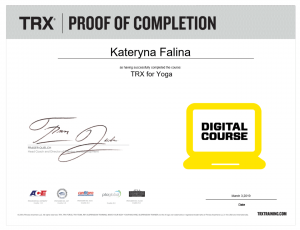 TRX Yoga Certyfikat